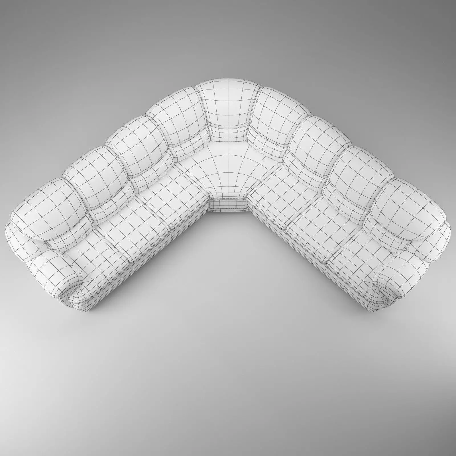 Long Corner Sofa Osvald - Basic Model 3D model_1