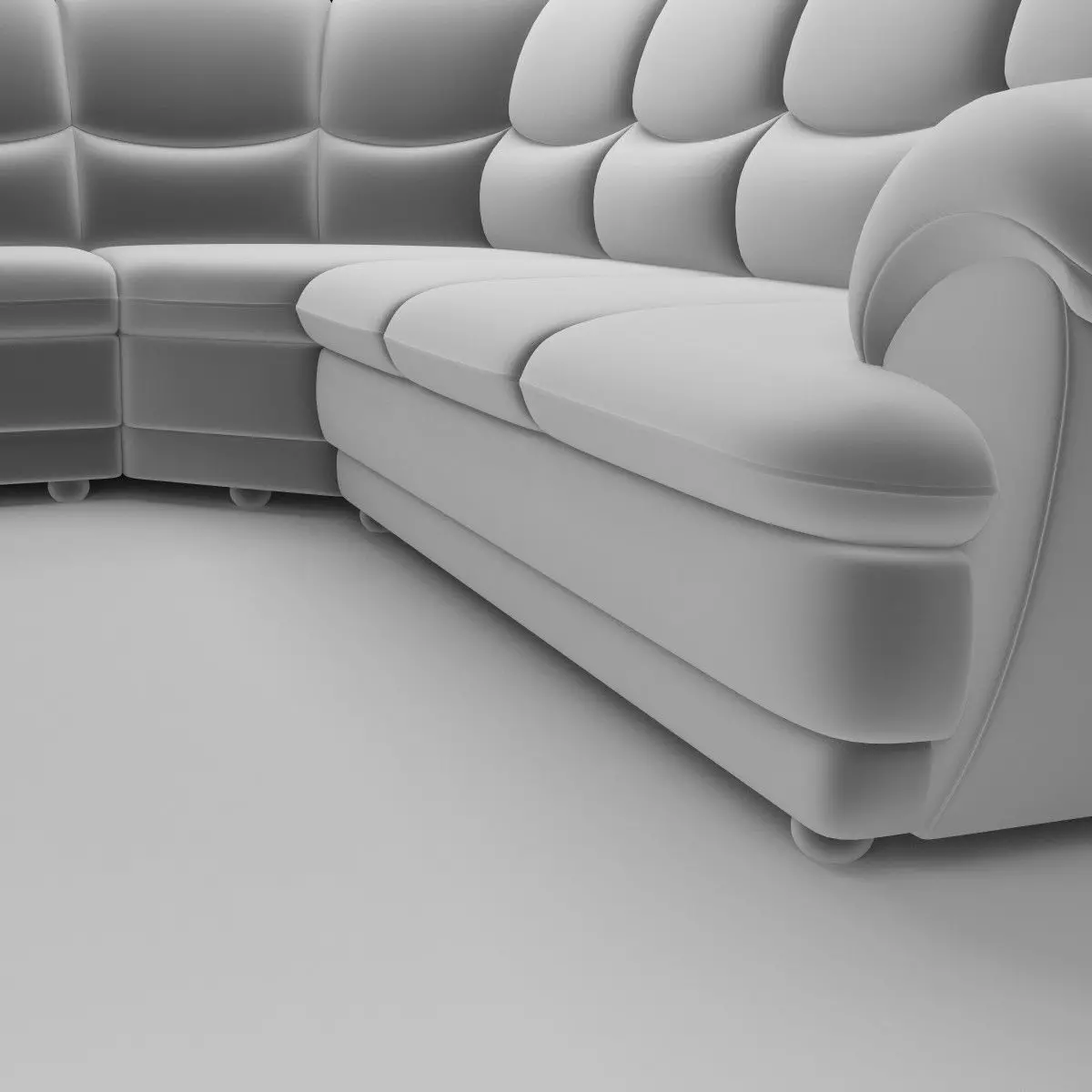 Long Corner Sofa Osvald - Basic Model 3D model_7