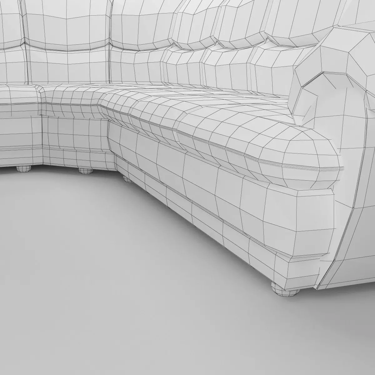 Long Corner Sofa Osvald - Basic Model 3D model_8
