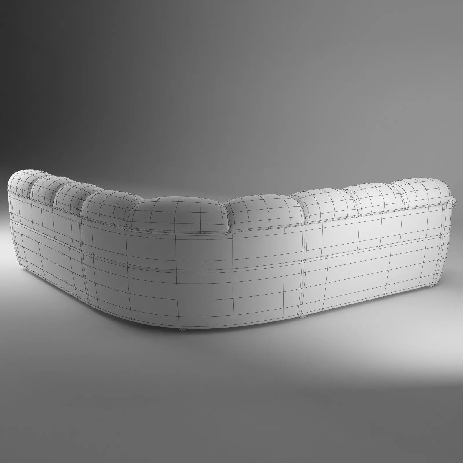 Long Corner Sofa Osvald - Basic Model 3D model_2