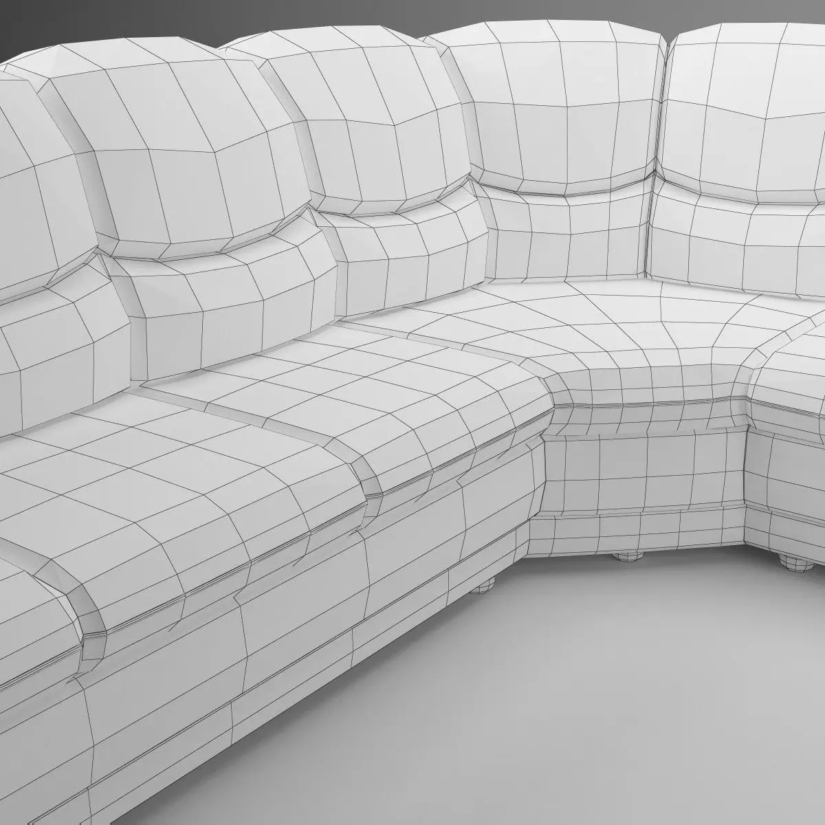 Long Corner Sofa Osvald - Basic Model 3D model_5