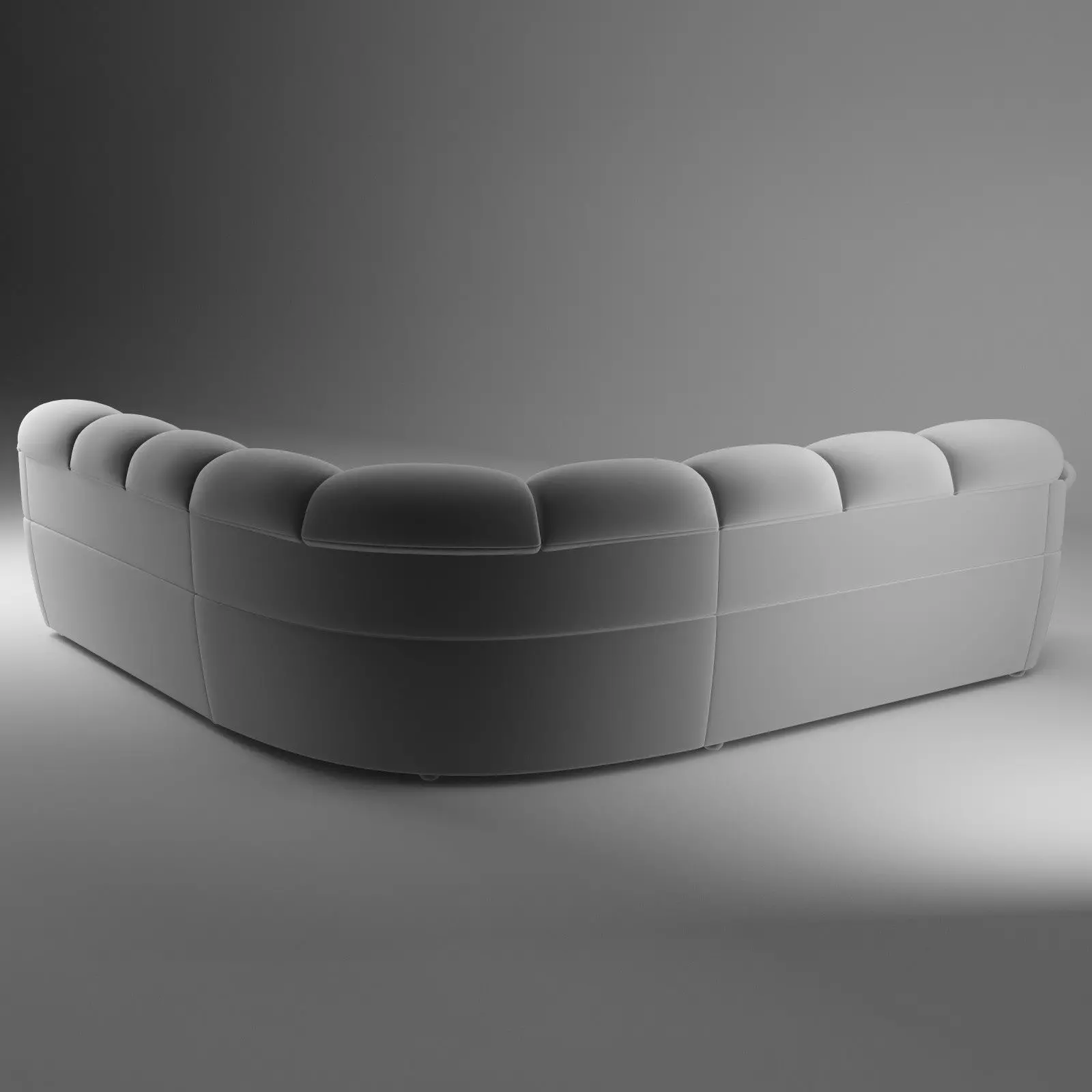 Long Corner Sofa Osvald - Basic Model 3D model_3