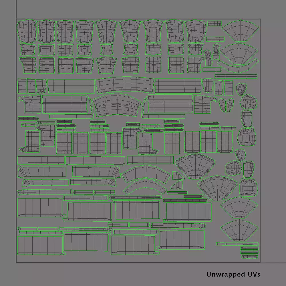Long Corner Sofa Osvald - Basic Model 3D model_12