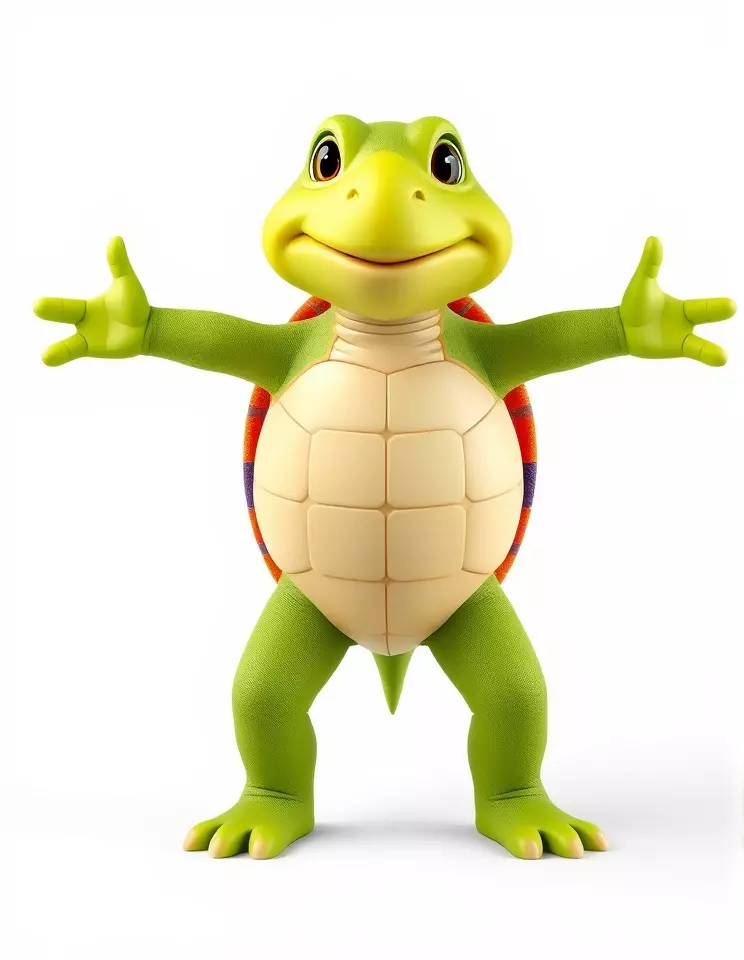 Animated Rigged Turtle Character Model for Games and VR Low-poly 3D model_3