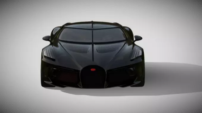 Bugatti la voiture noire 3D model_1