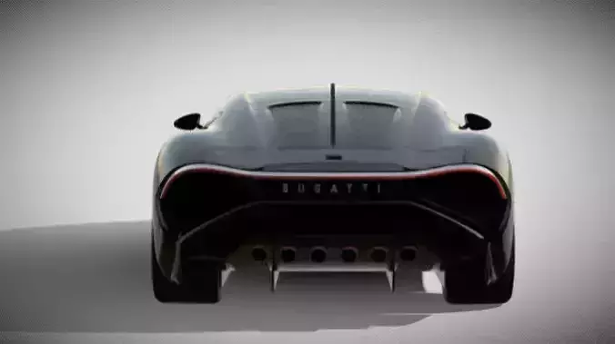 Bugatti la voiture noire 3D model