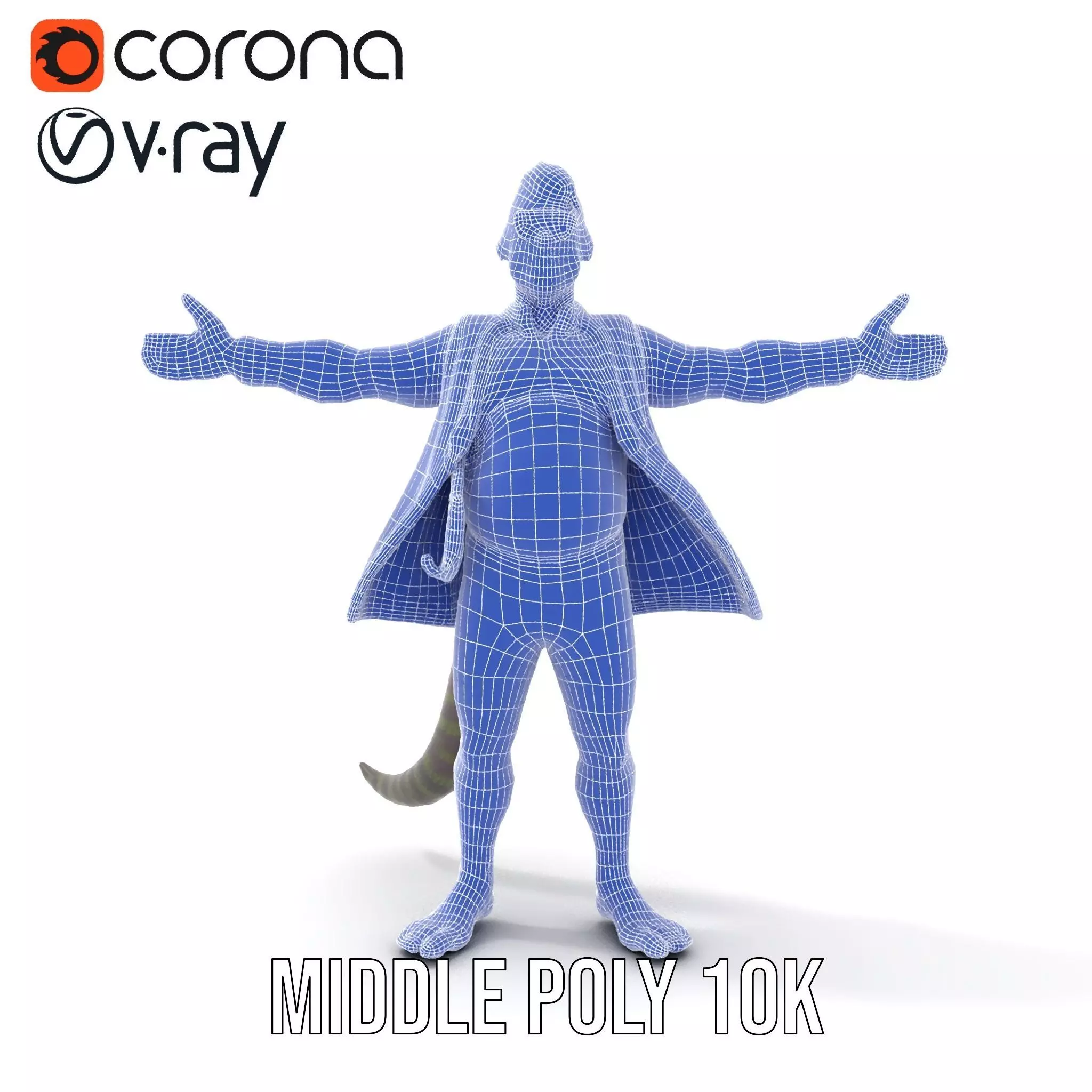 Stylish Anthropomorphic Character Model Pack Low-poly 3D model_30