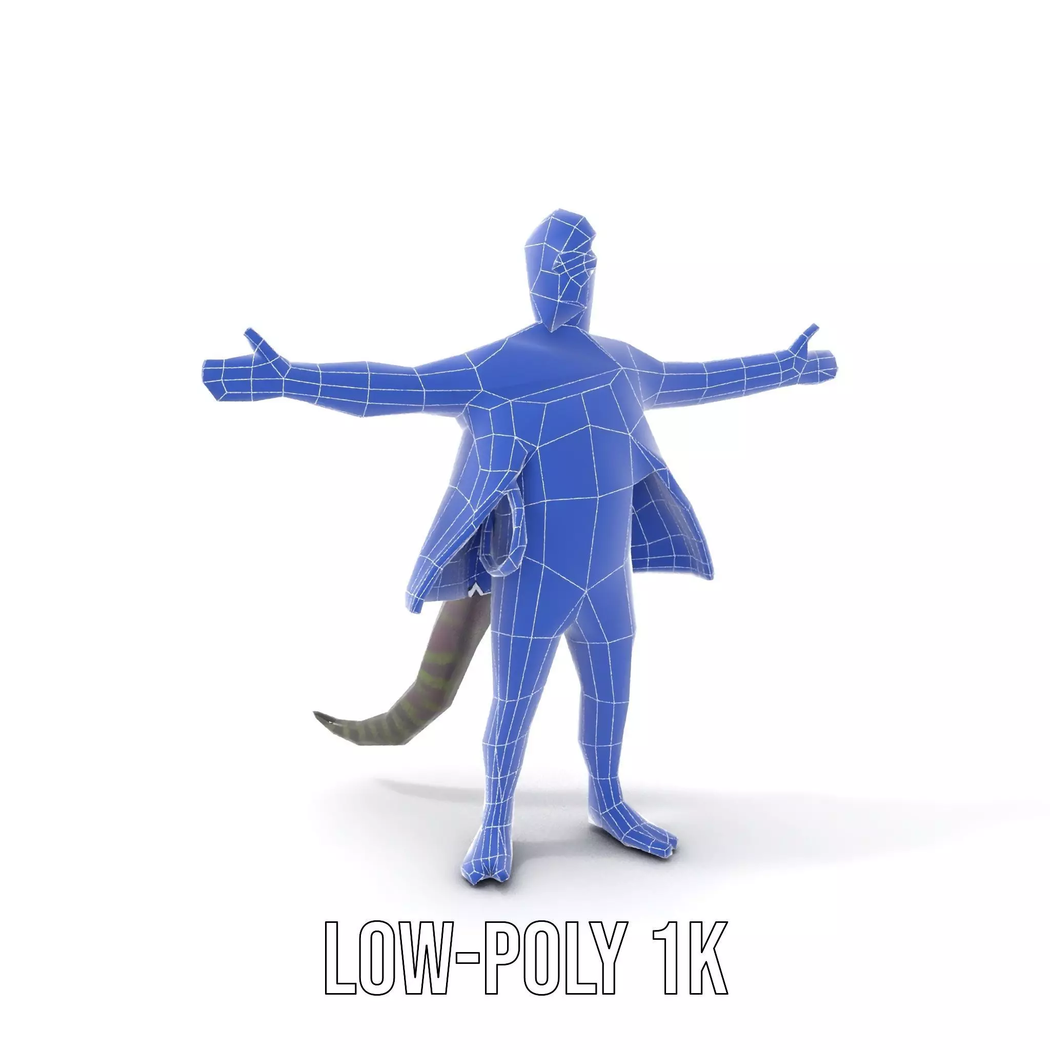 Stylish Anthropomorphic Character Model Pack Low-poly 3D model_17