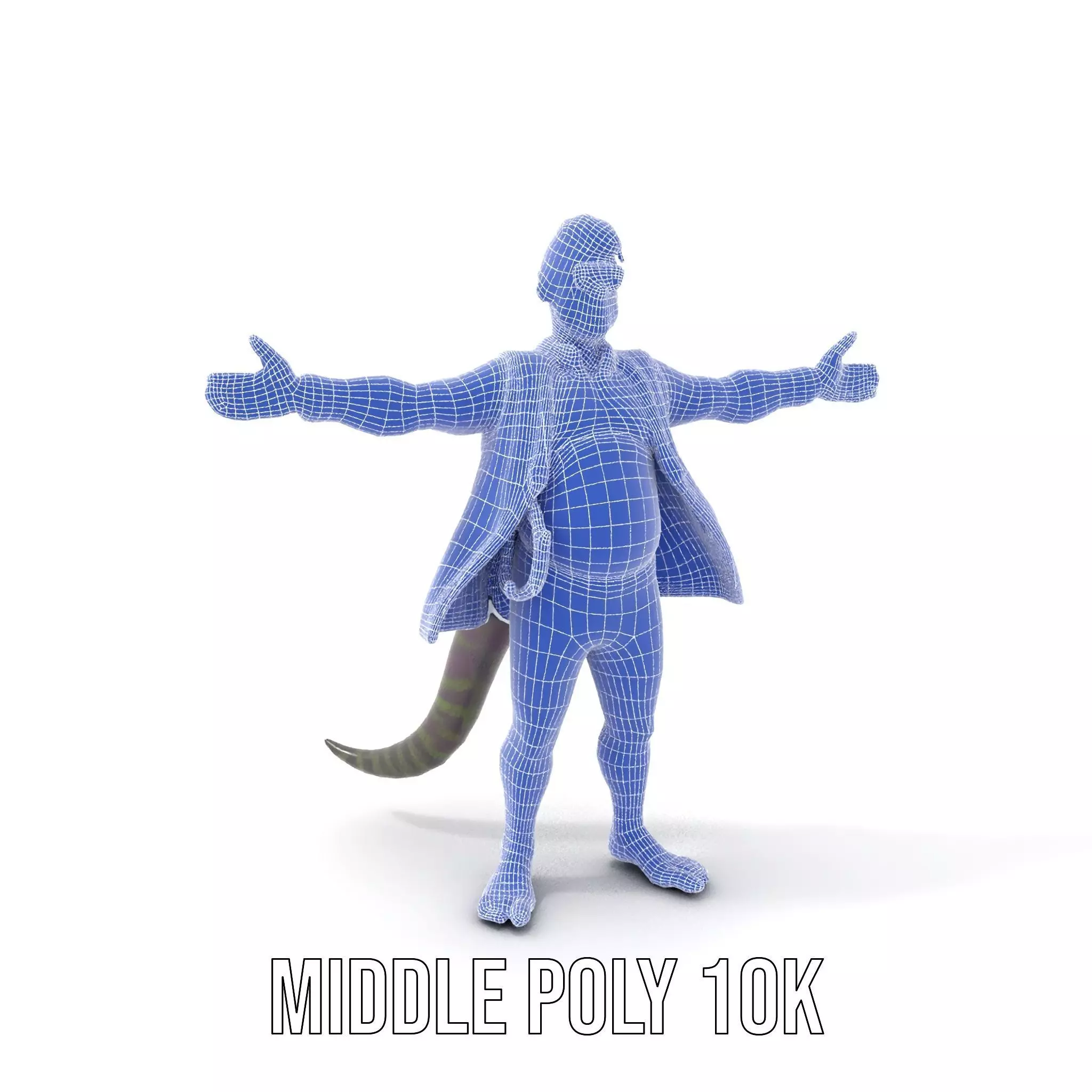 Stylish Anthropomorphic Character Model Pack Low-poly 3D model_7