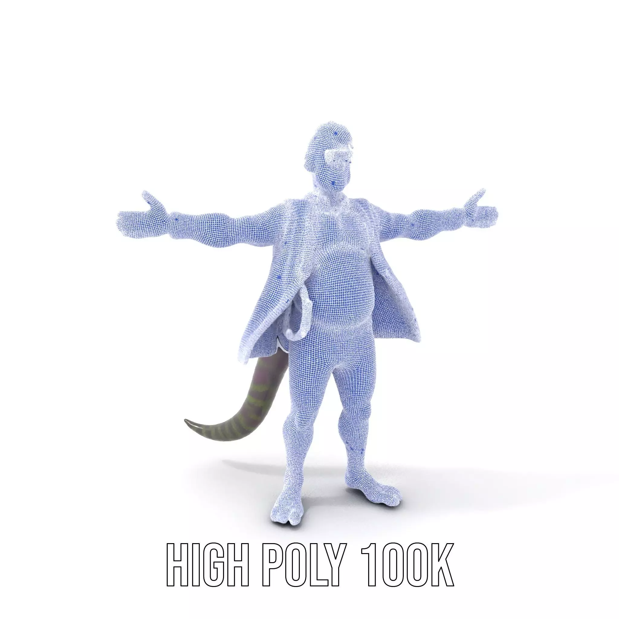 Stylish Anthropomorphic Character Model Pack Low-poly 3D model_5