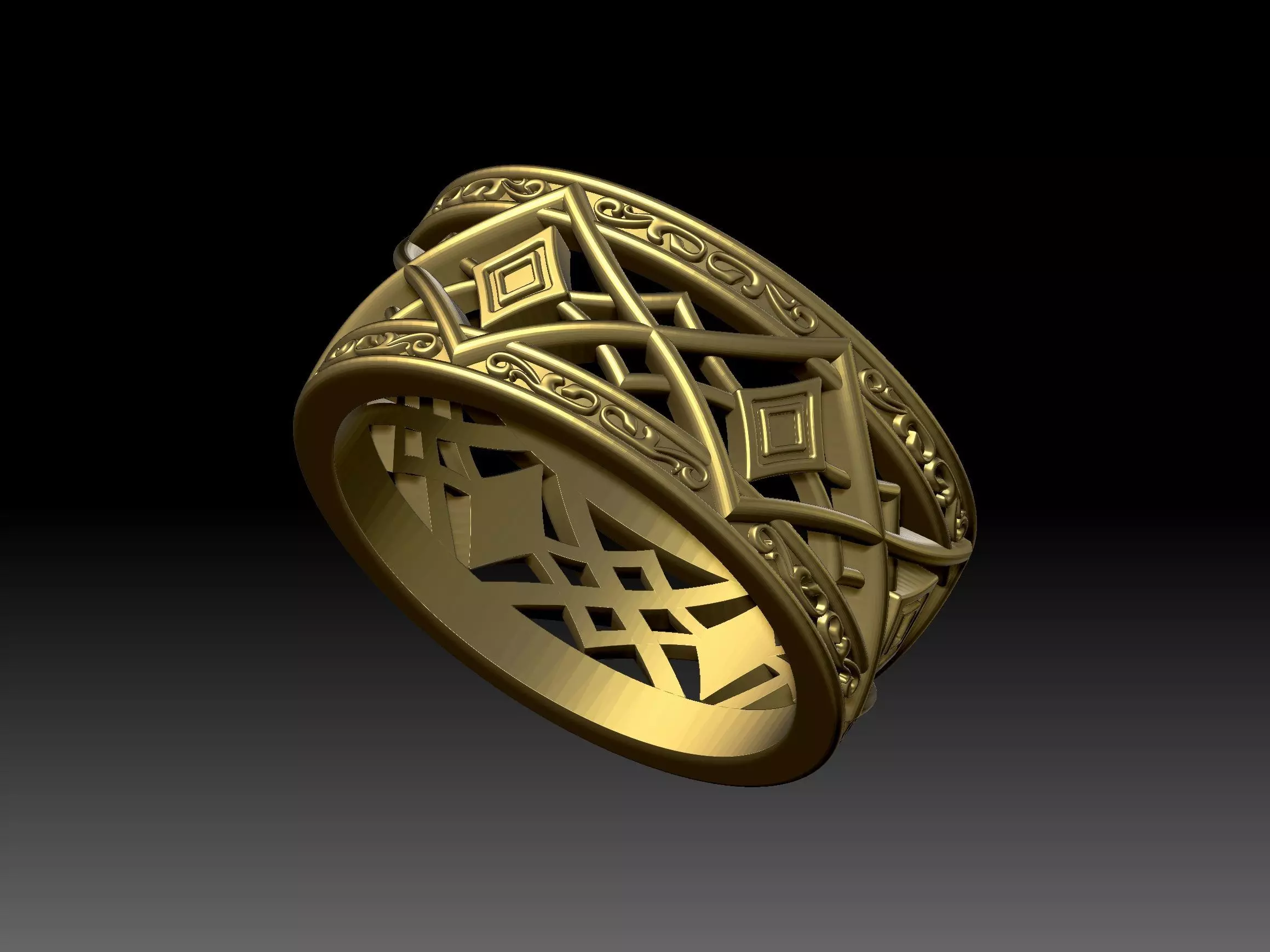 Rings 3D print model_0