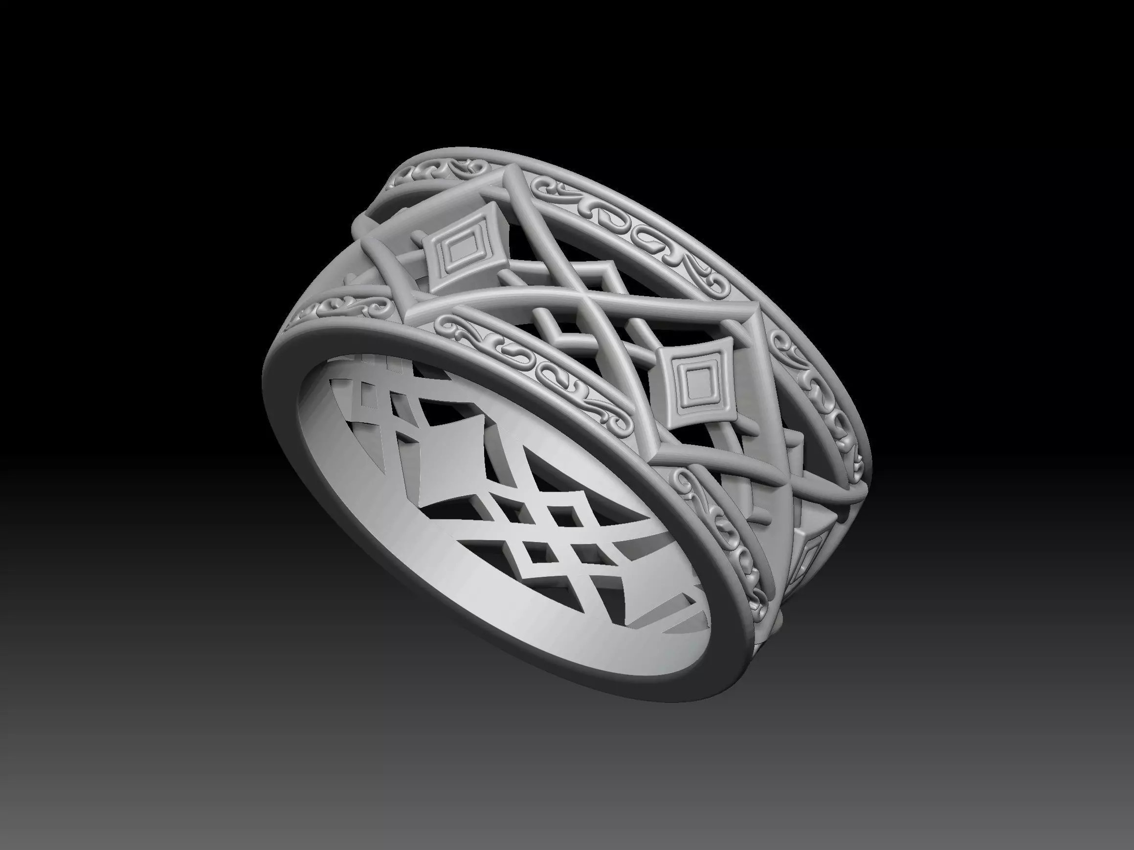 Rings 3D print model_6