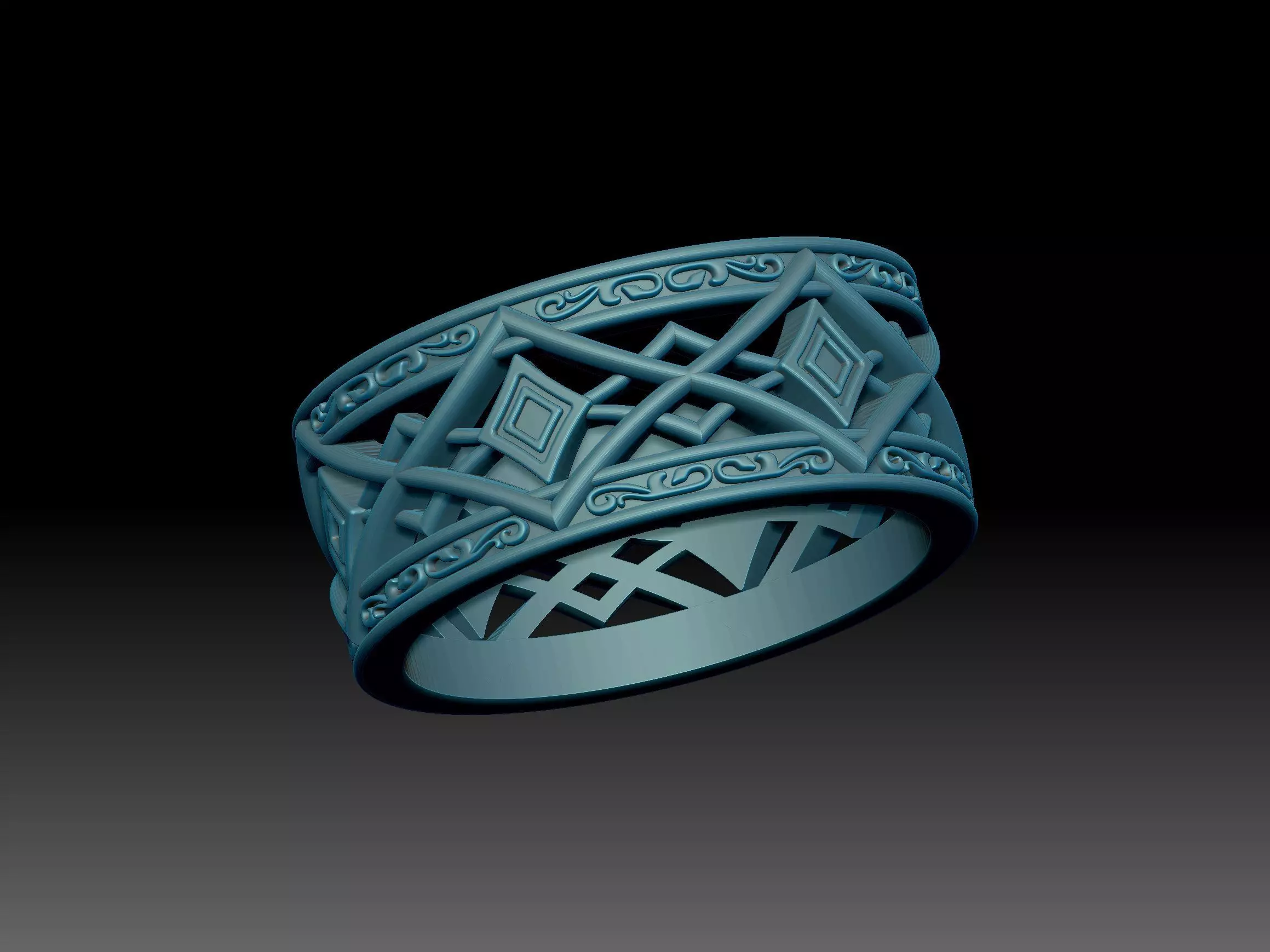 Rings 3D print model_7