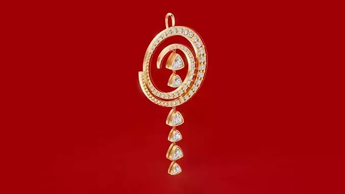 Spiral Diamond Pendant 2