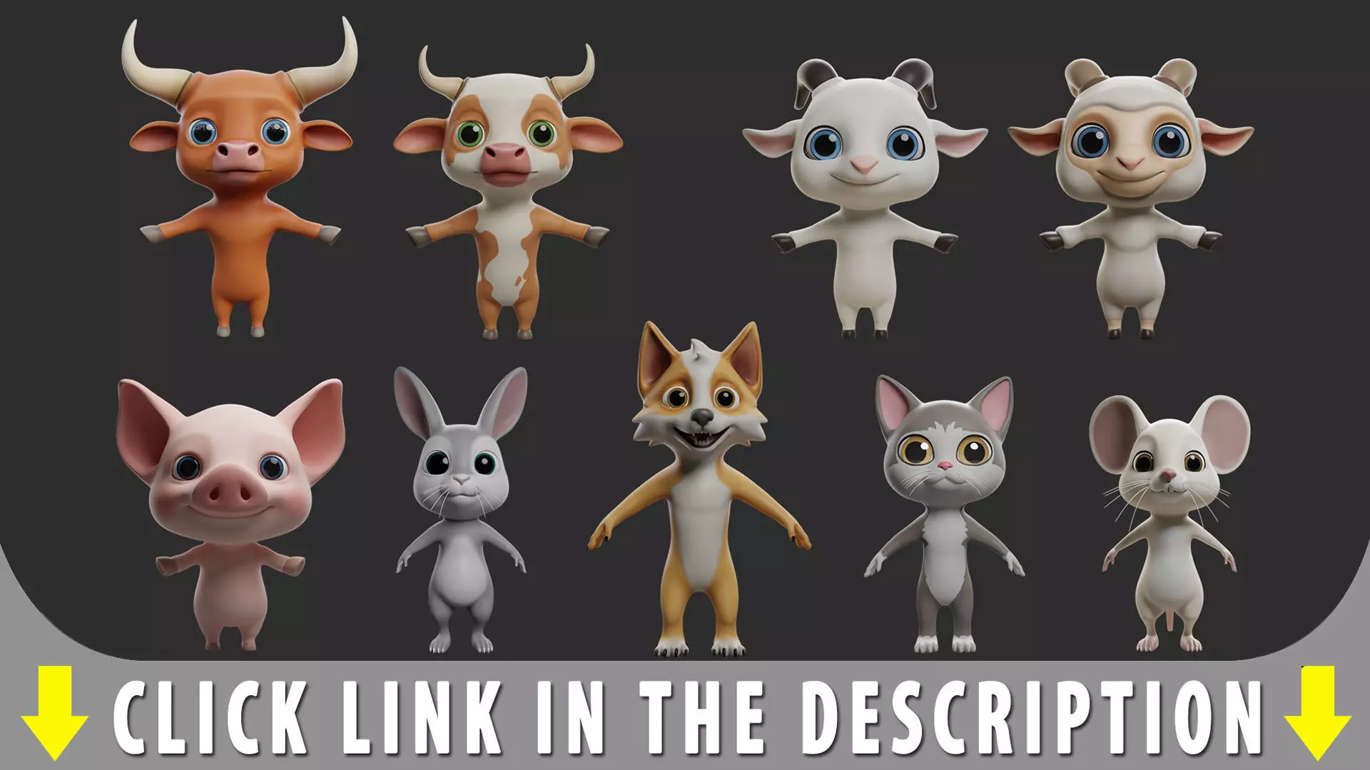 Monkey Stylize II Cartoon Low-poly 3D model_11