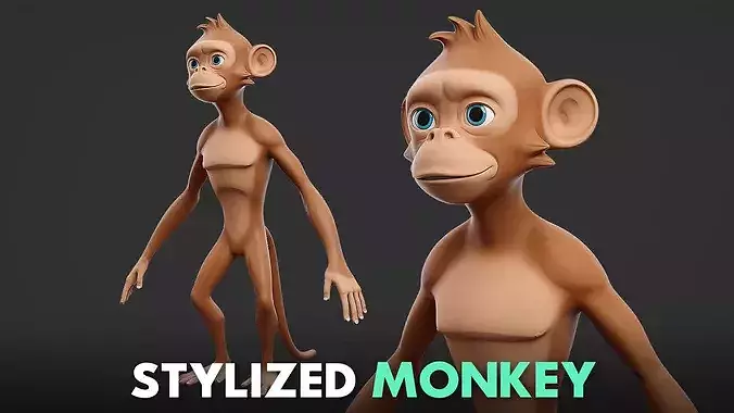 Monkey - Stylized Cartoon