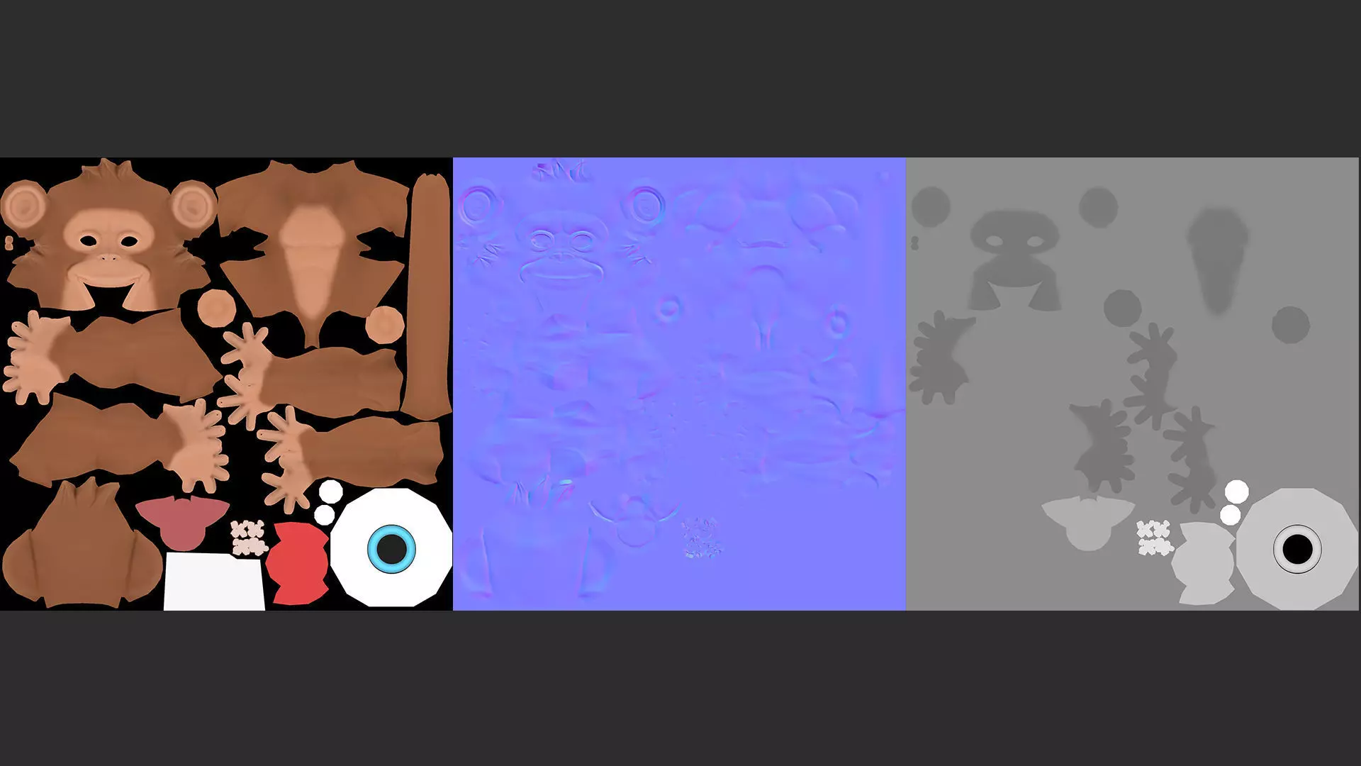 Monkey Stylize II Cartoon Low-poly 3D model_8