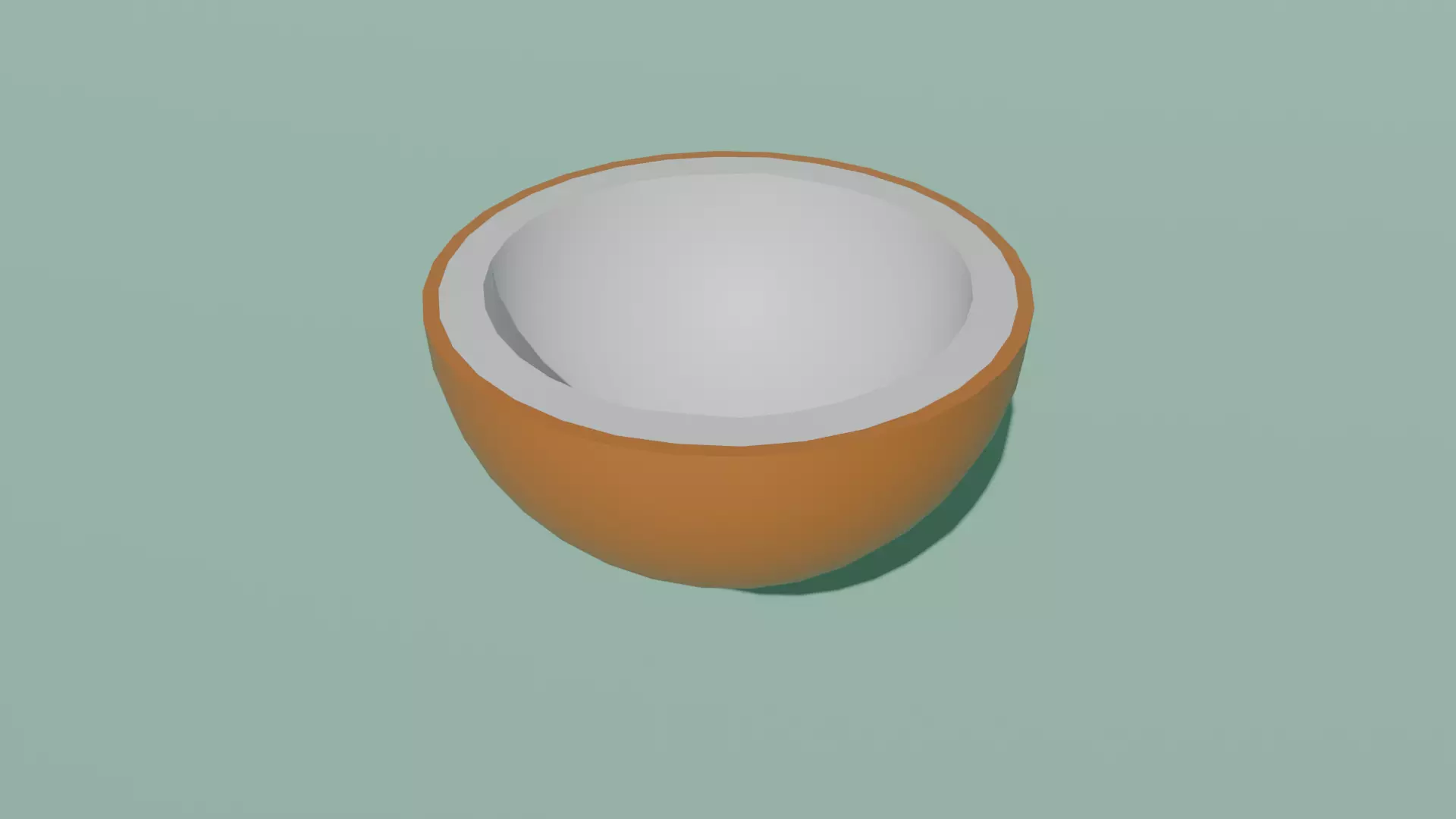 Low poly coconuts Summer asset pack 6 Low-poly 3D model_5