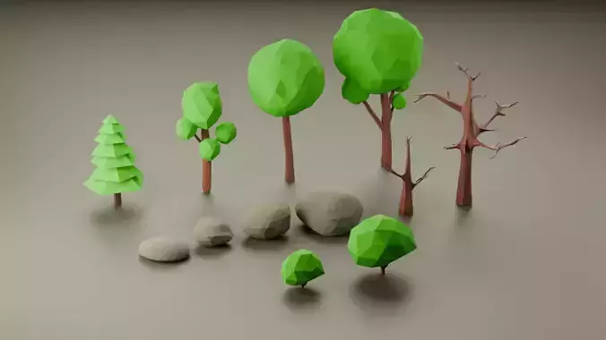  Low Poly Nature Pack