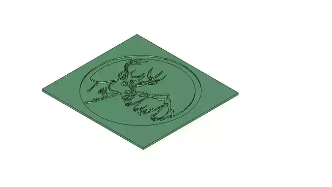 Deer Head Mountain Forest Mold for Casting