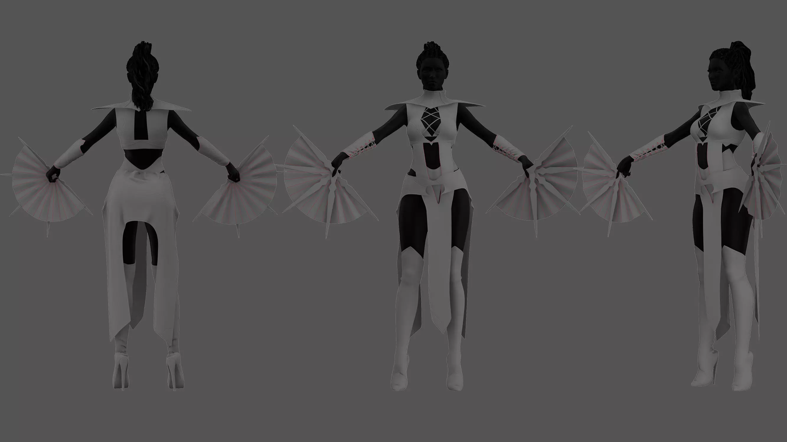 Female Outfit 3D model_5