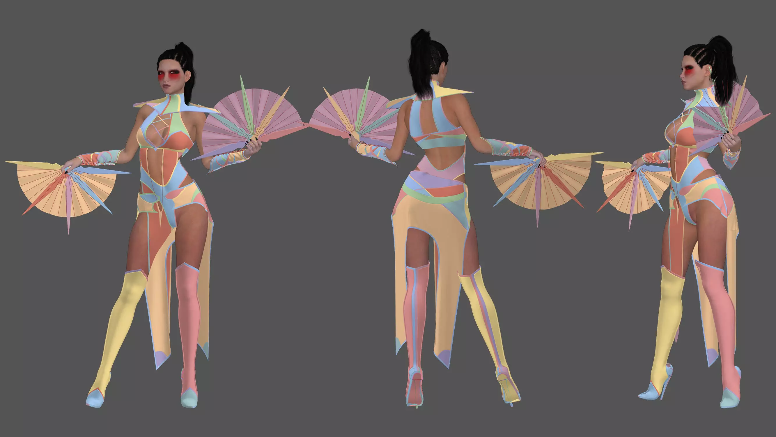 Female Outfit 3D model_3