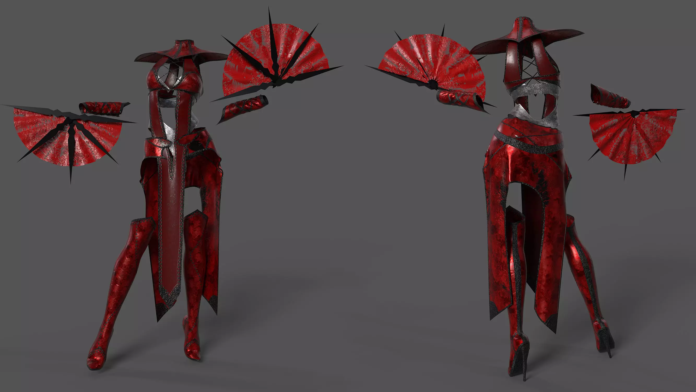 Female Outfit 3D model_2