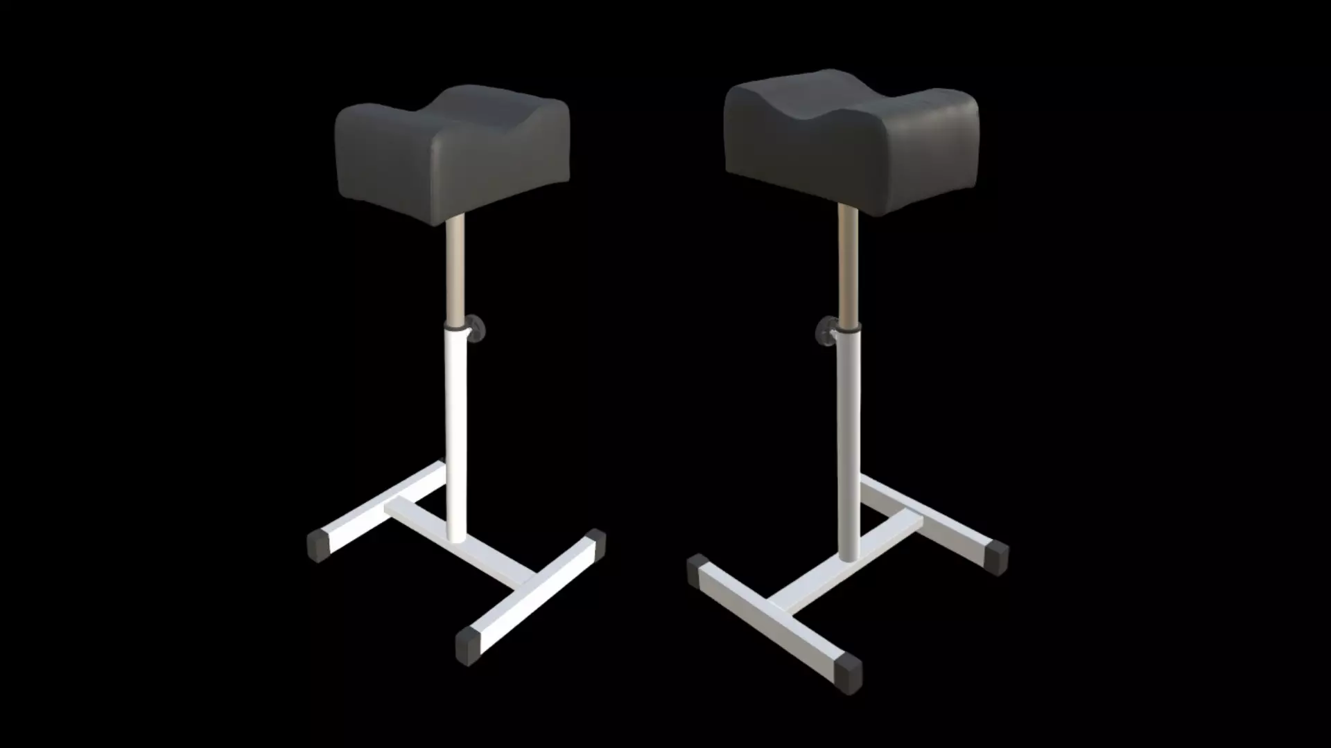 Bench chair Low-poly 3D model