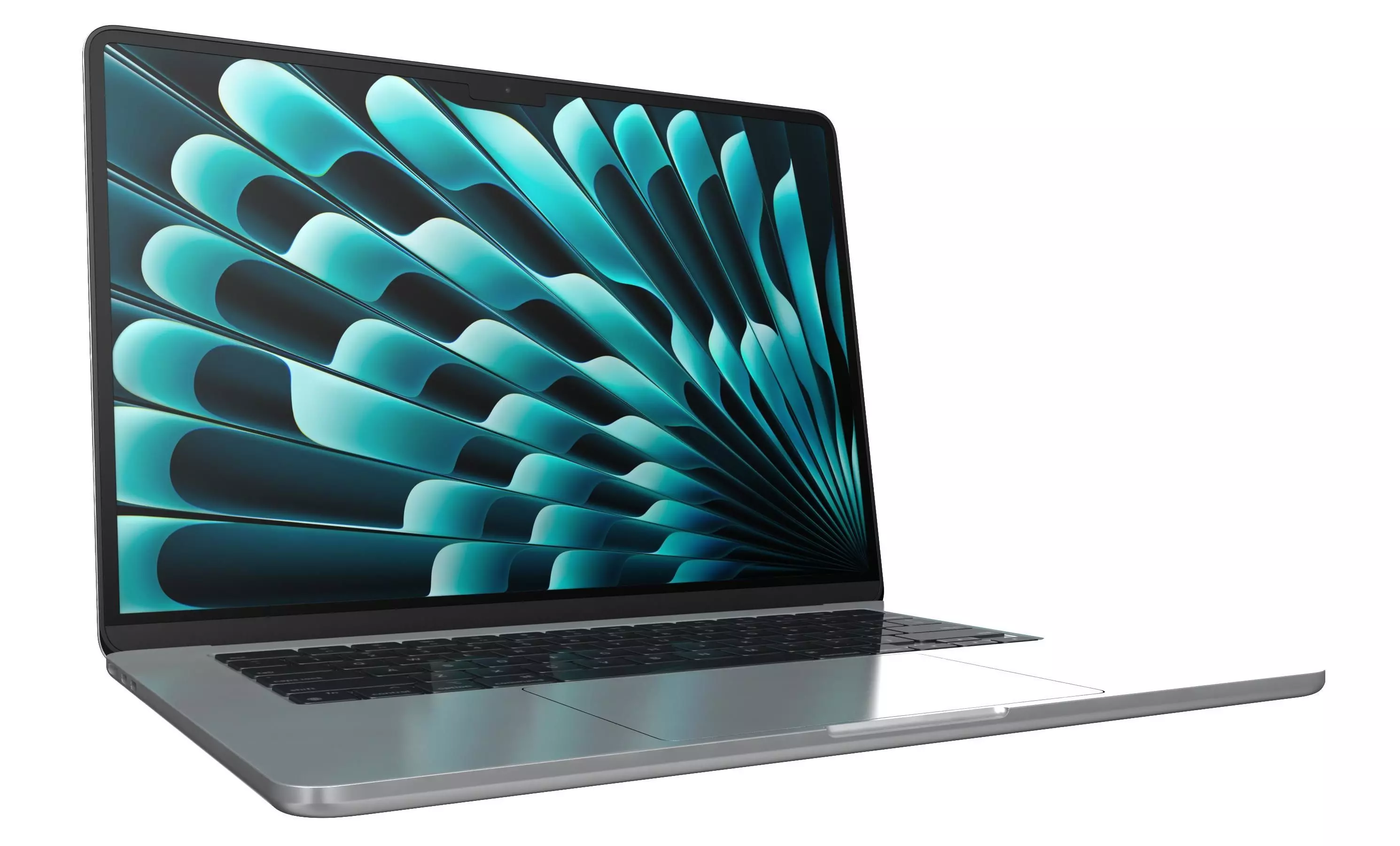 Apple MacBook Air 15 2024 White 3D model_2