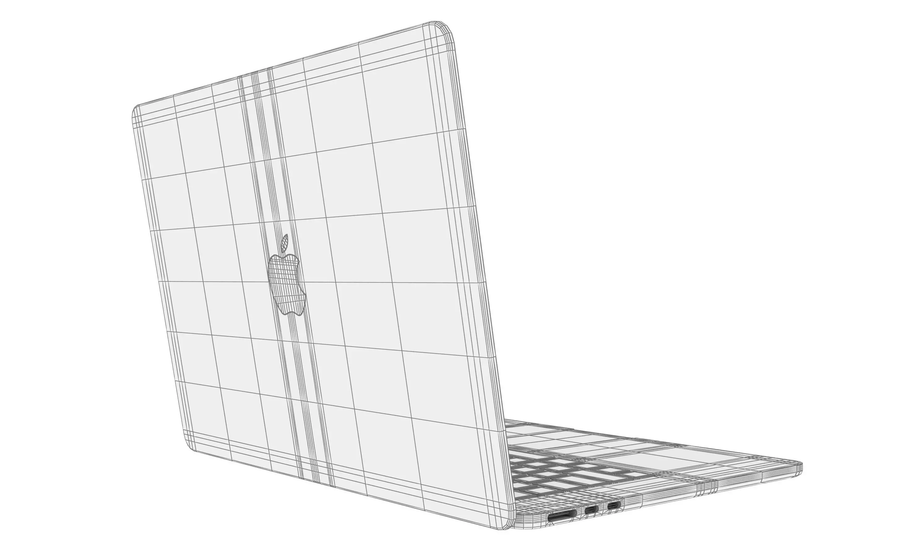 Apple MacBook Air 15 2024 White 3D model_10
