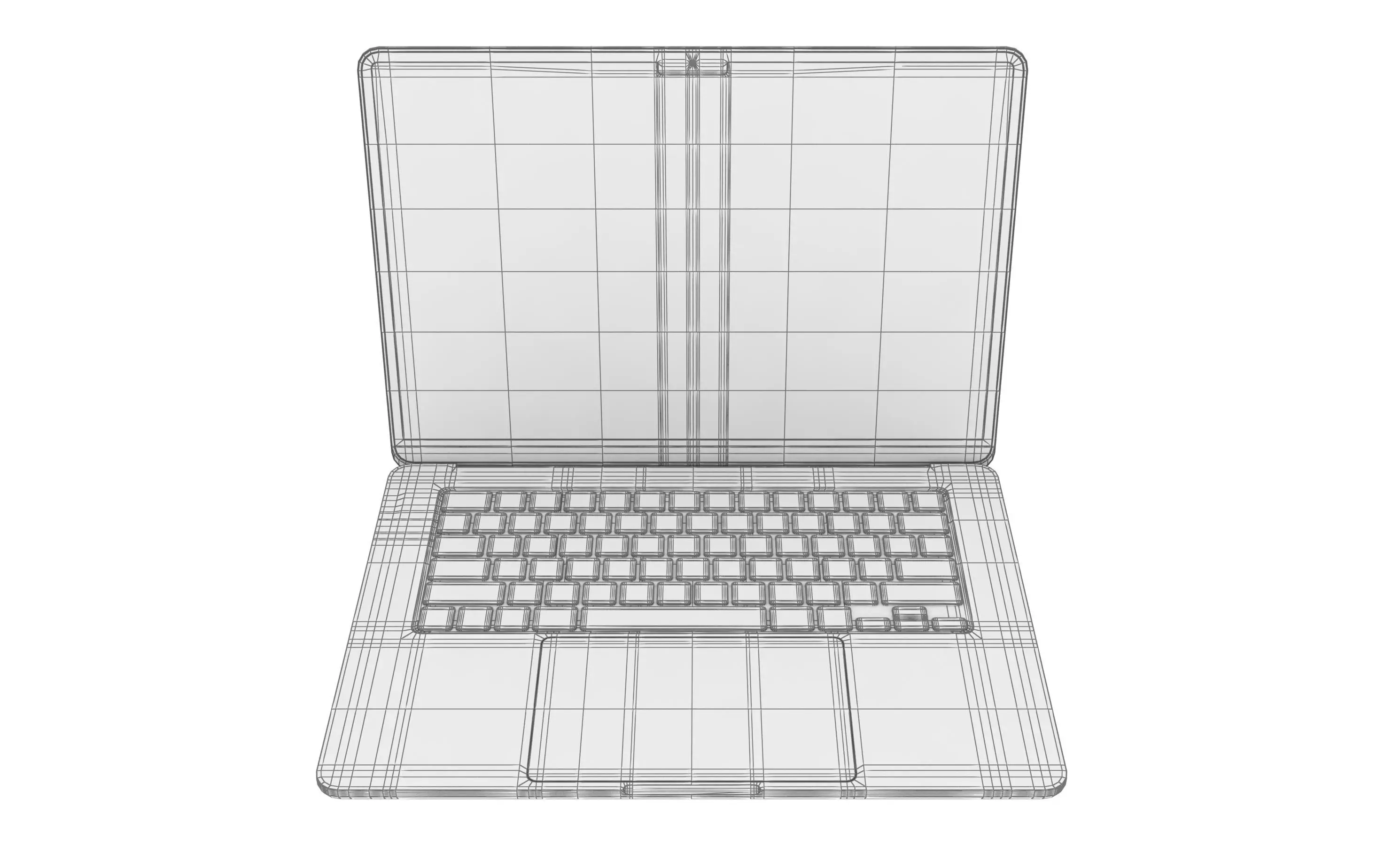 Apple MacBook Air 15 2024 White 3D model_14