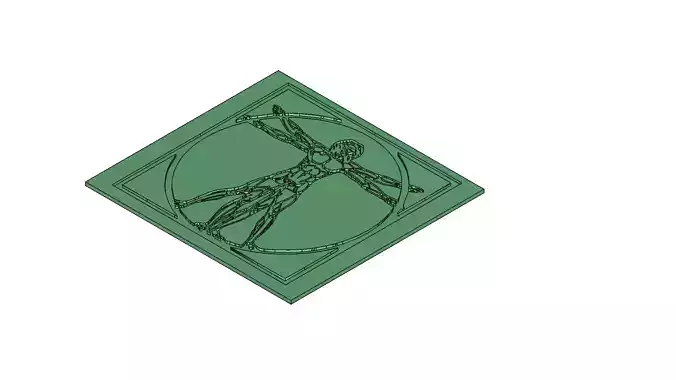 Vitruvian Man Wall Art Mold