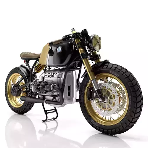 Cafe Racer R80 Motorcycle 3D model