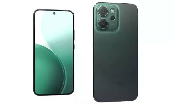 Oppo Reno14 F Green 3D model