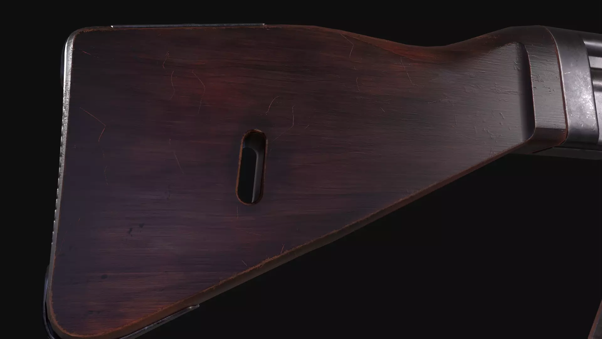 STG44 Rifle Low-poly 3D model_4