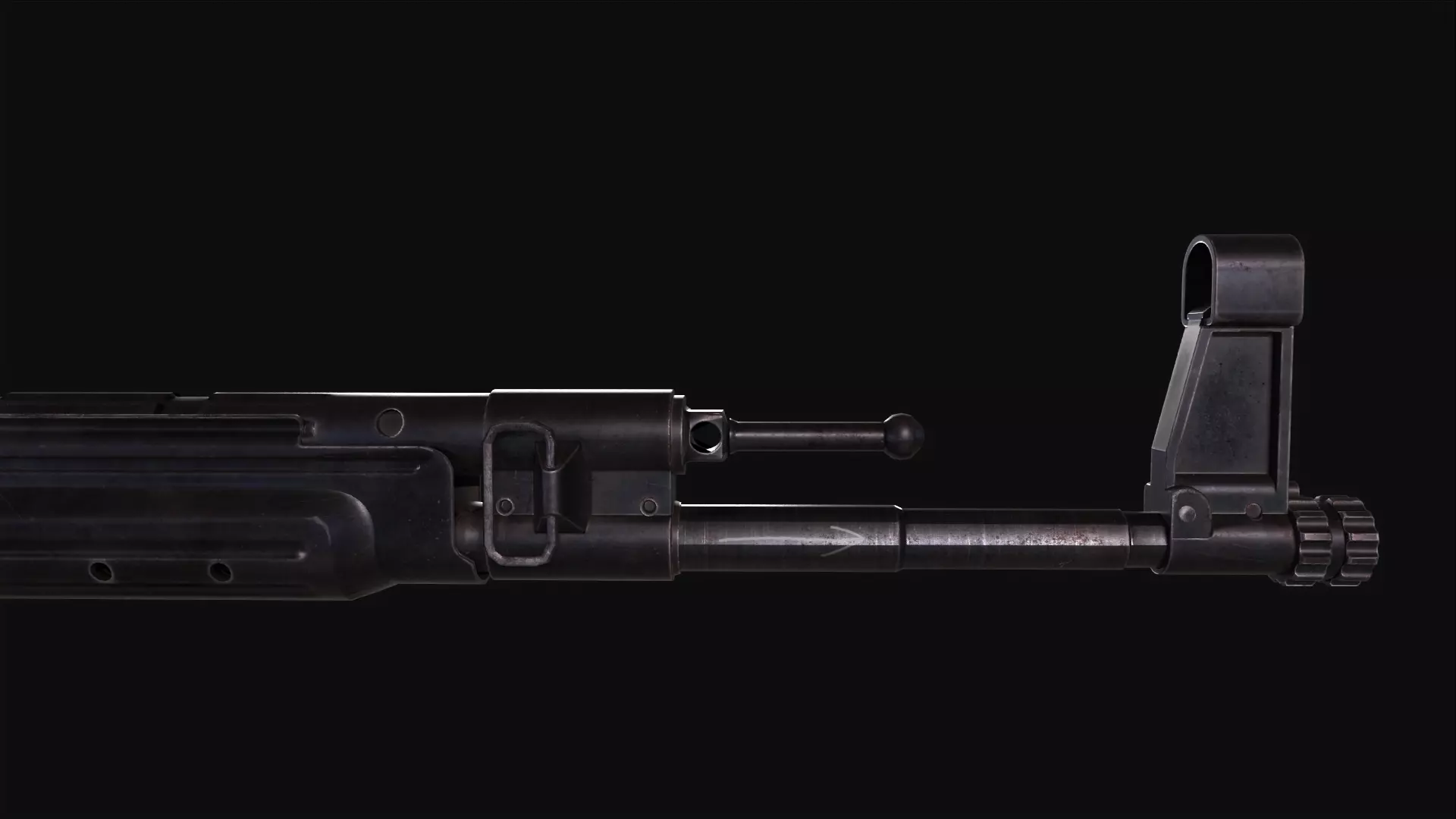 STG44 Rifle Low-poly 3D model_7