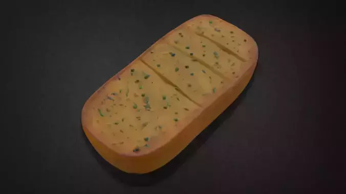 Realistic Garlic Bread Model