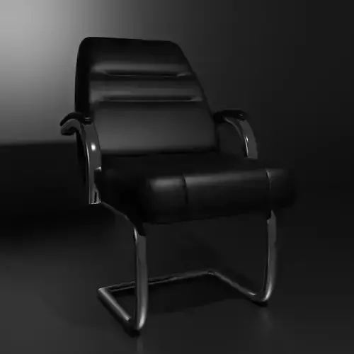 Modern Leather Office Chair 3D Model