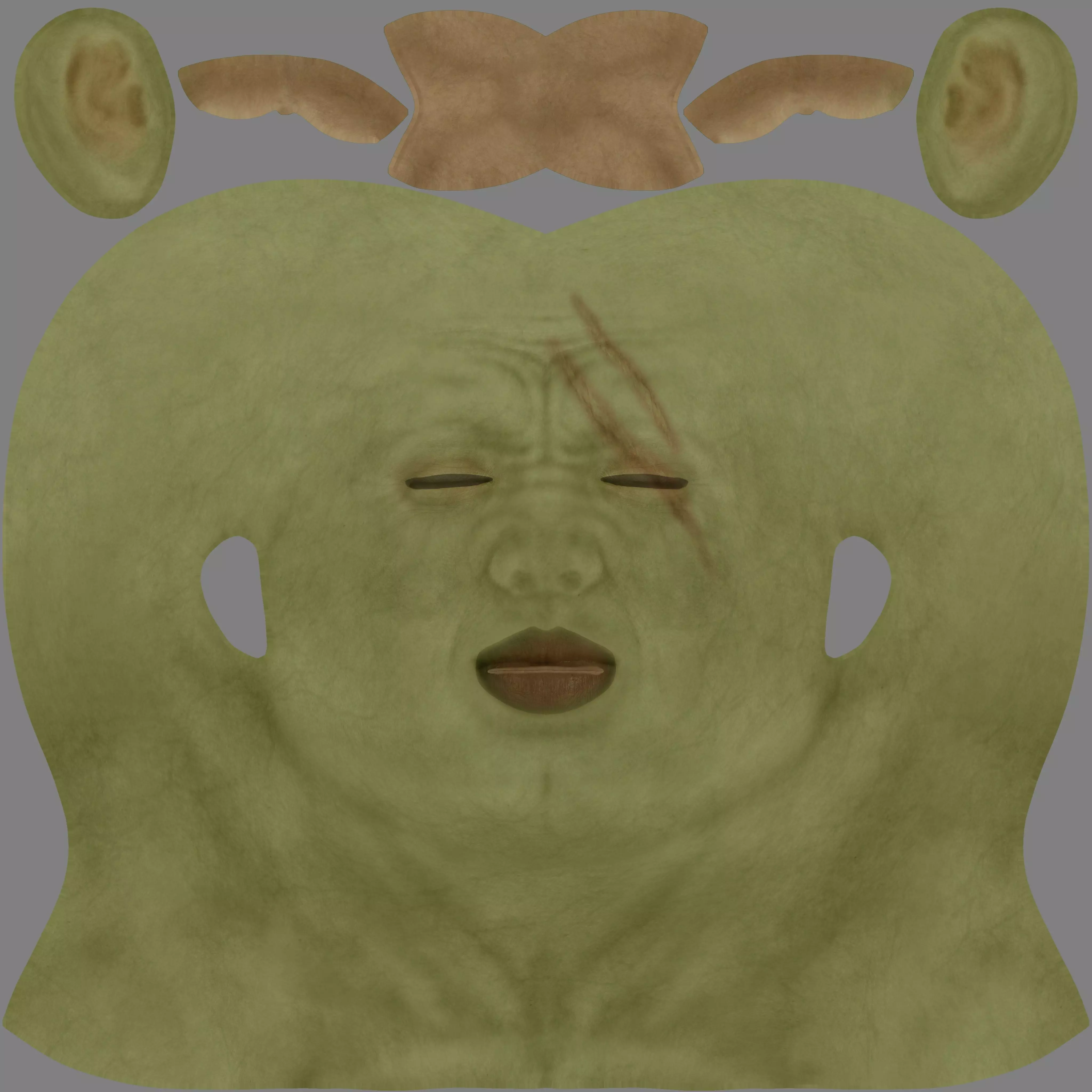 High-Quality Orc Female Warrior 3D model_39