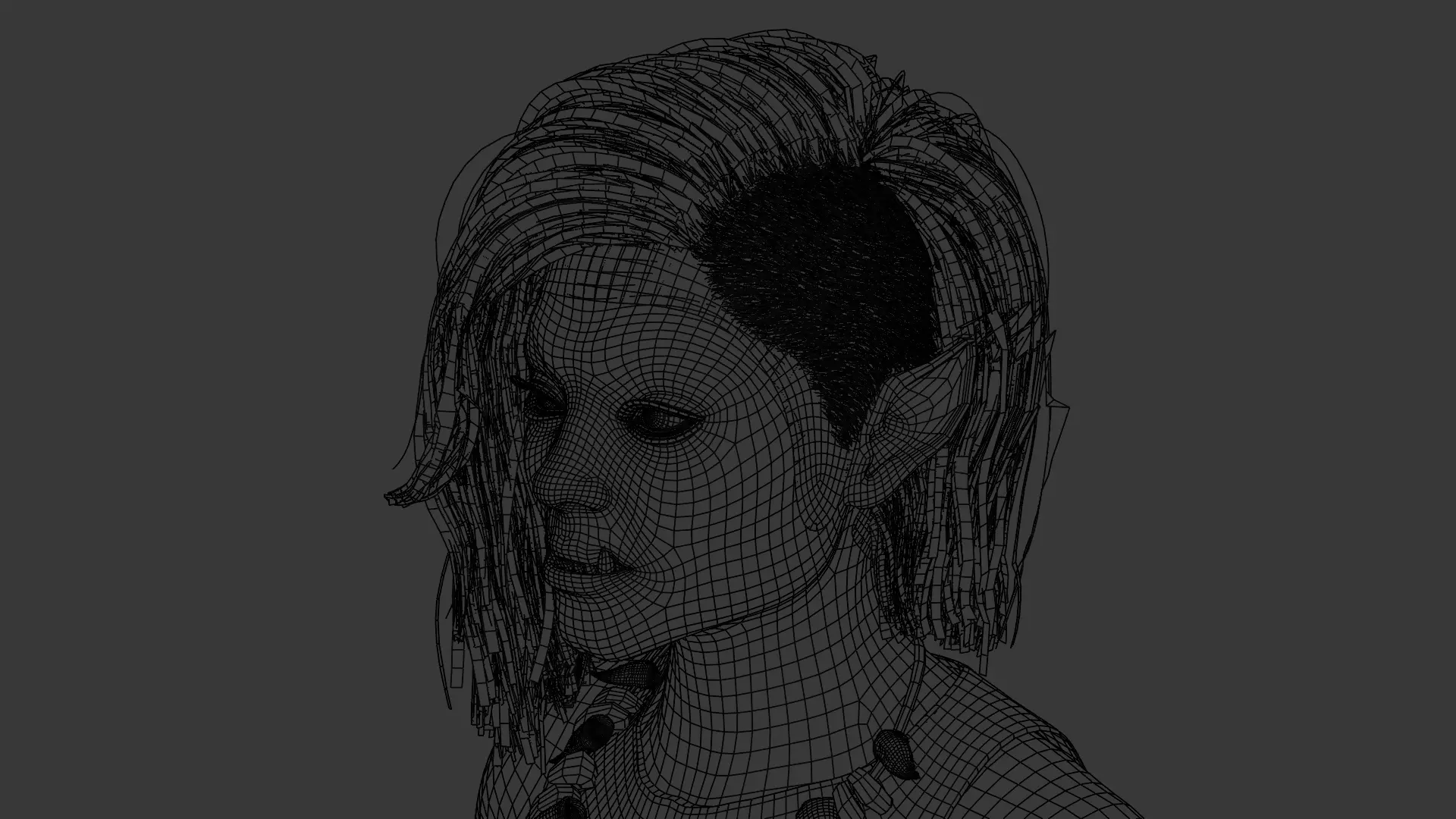 High-Quality Orc Female Warrior 3D model_28