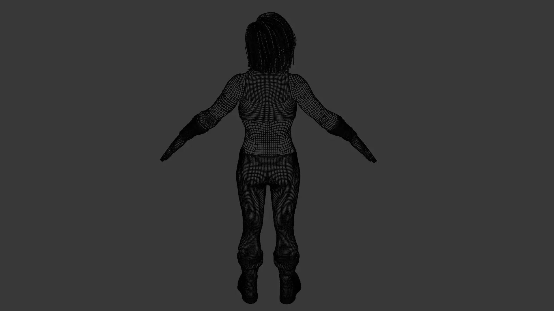 High-Quality Orc Female Warrior 3D model_25