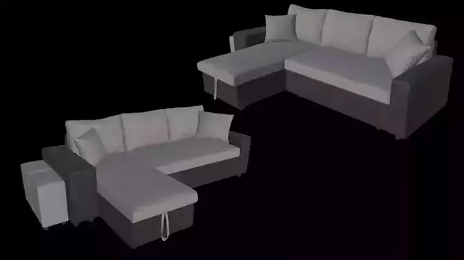 3 seater sofa grey