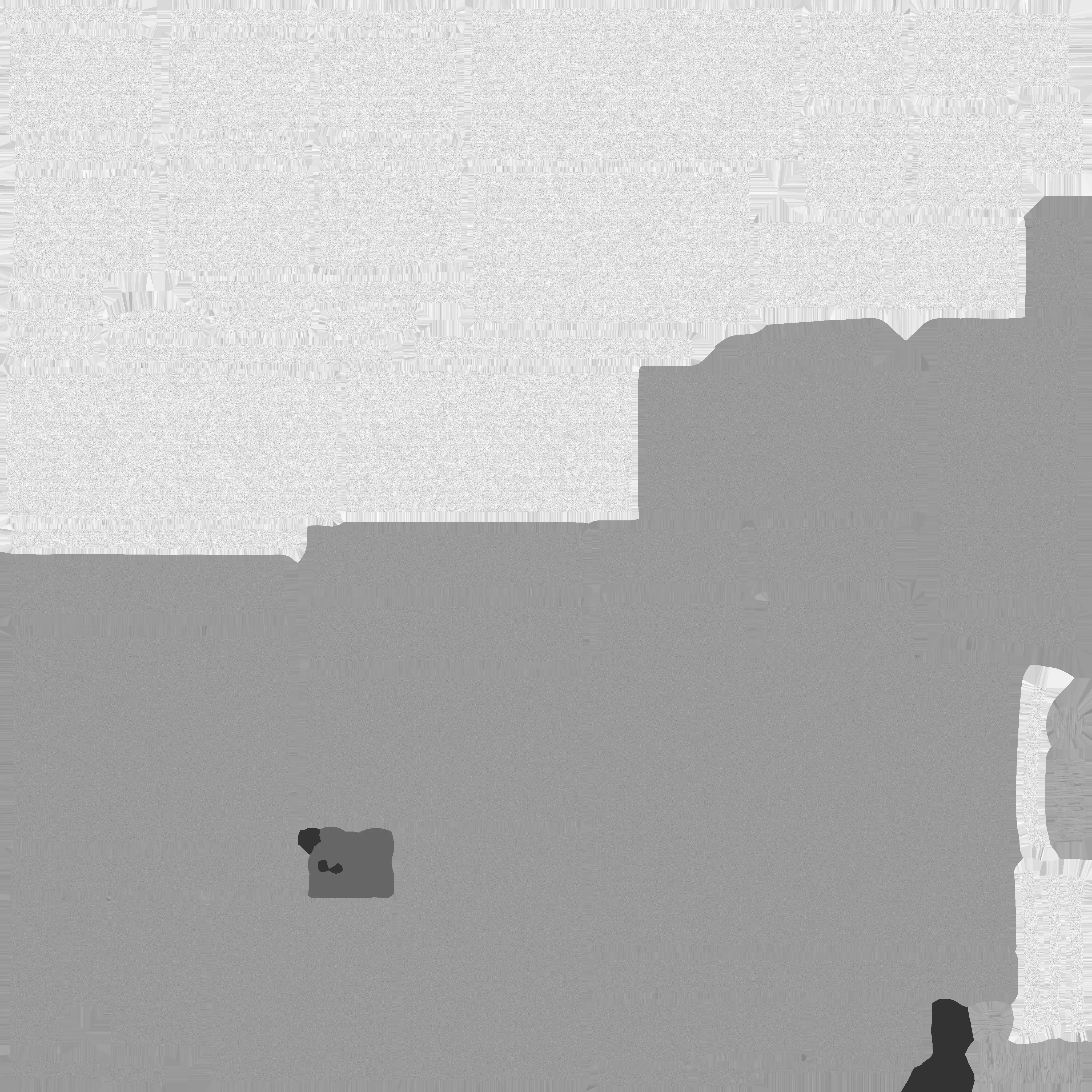 3 seater sofa grey Low-poly 3D model_5