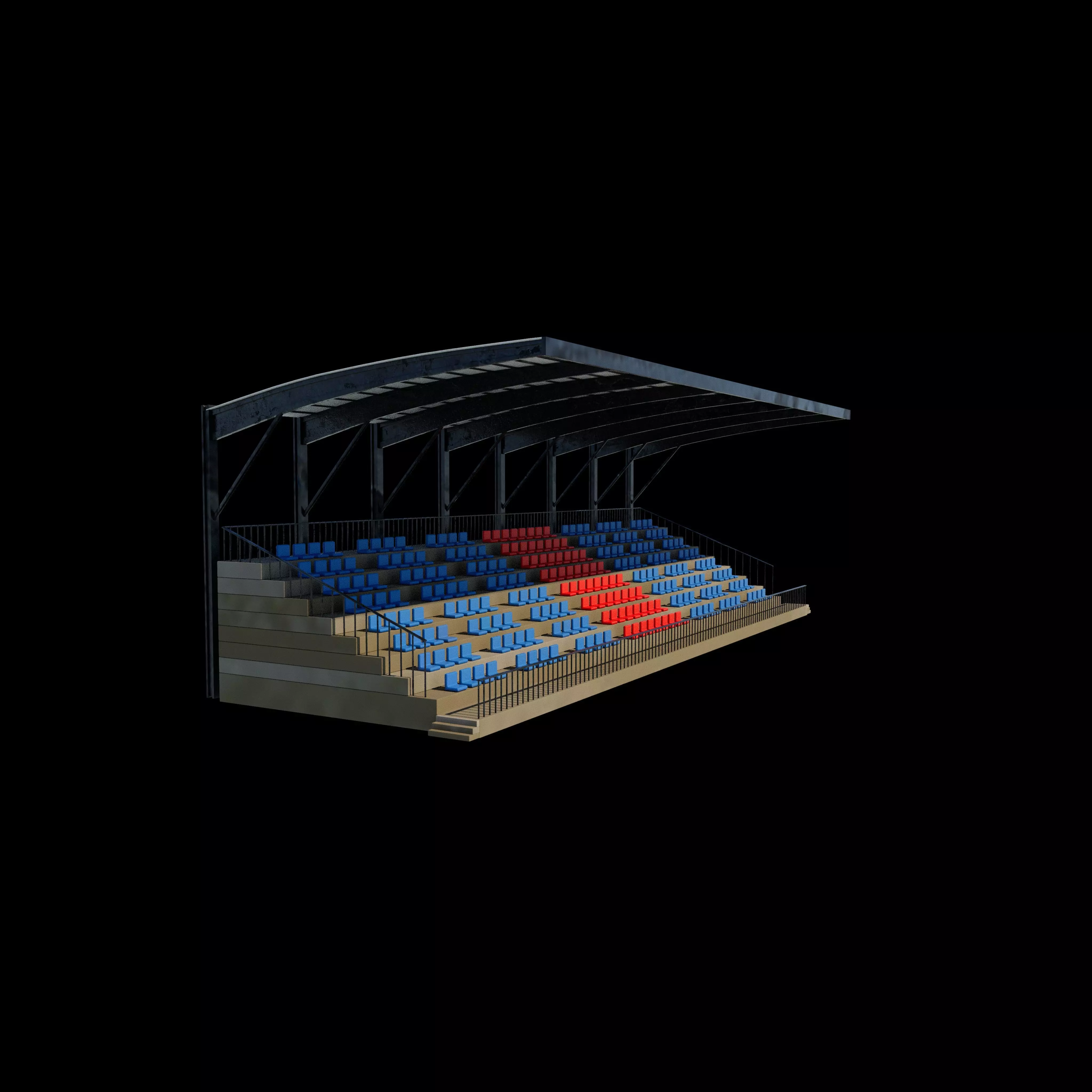 Grandstand 3D model_8