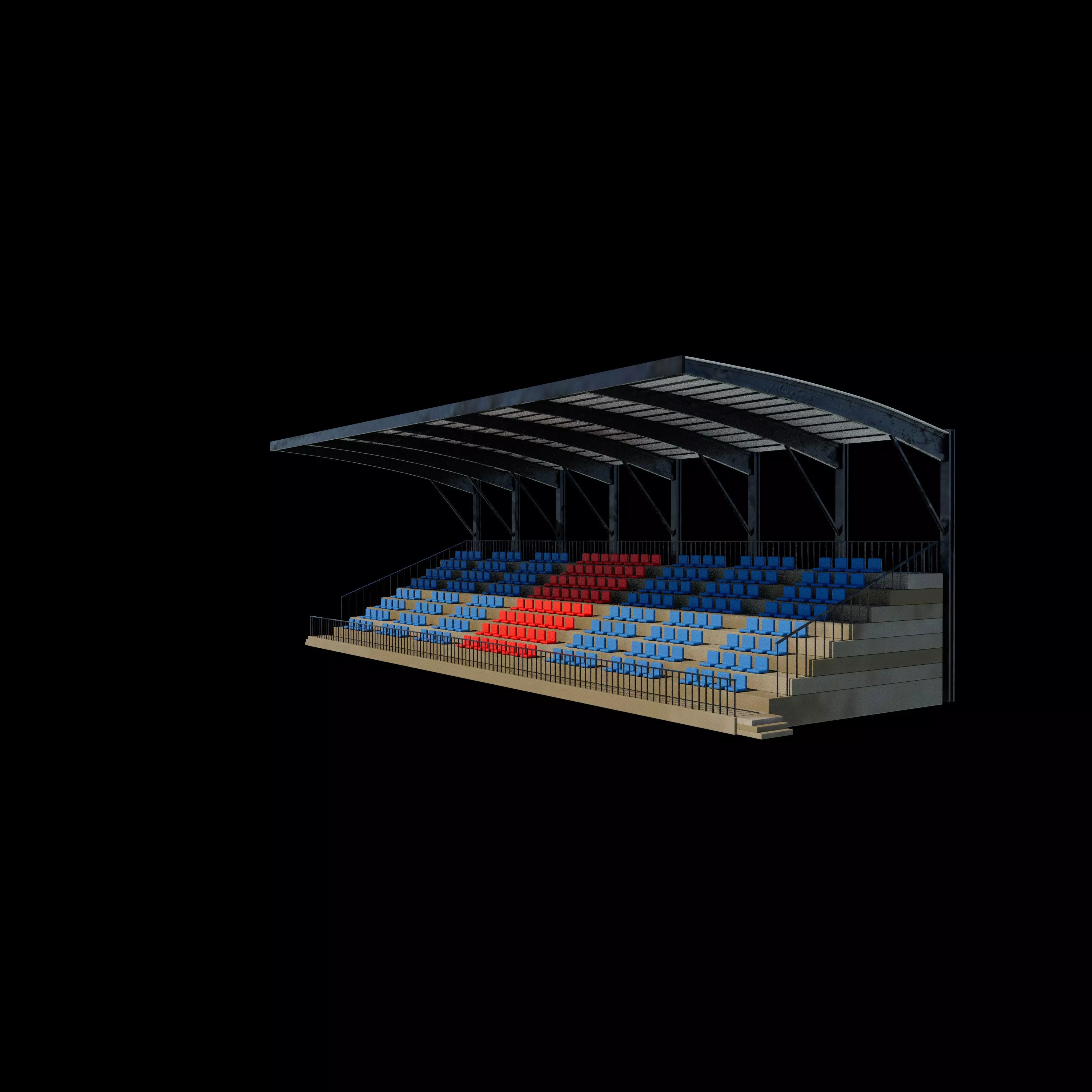 Grandstand 3D model_11