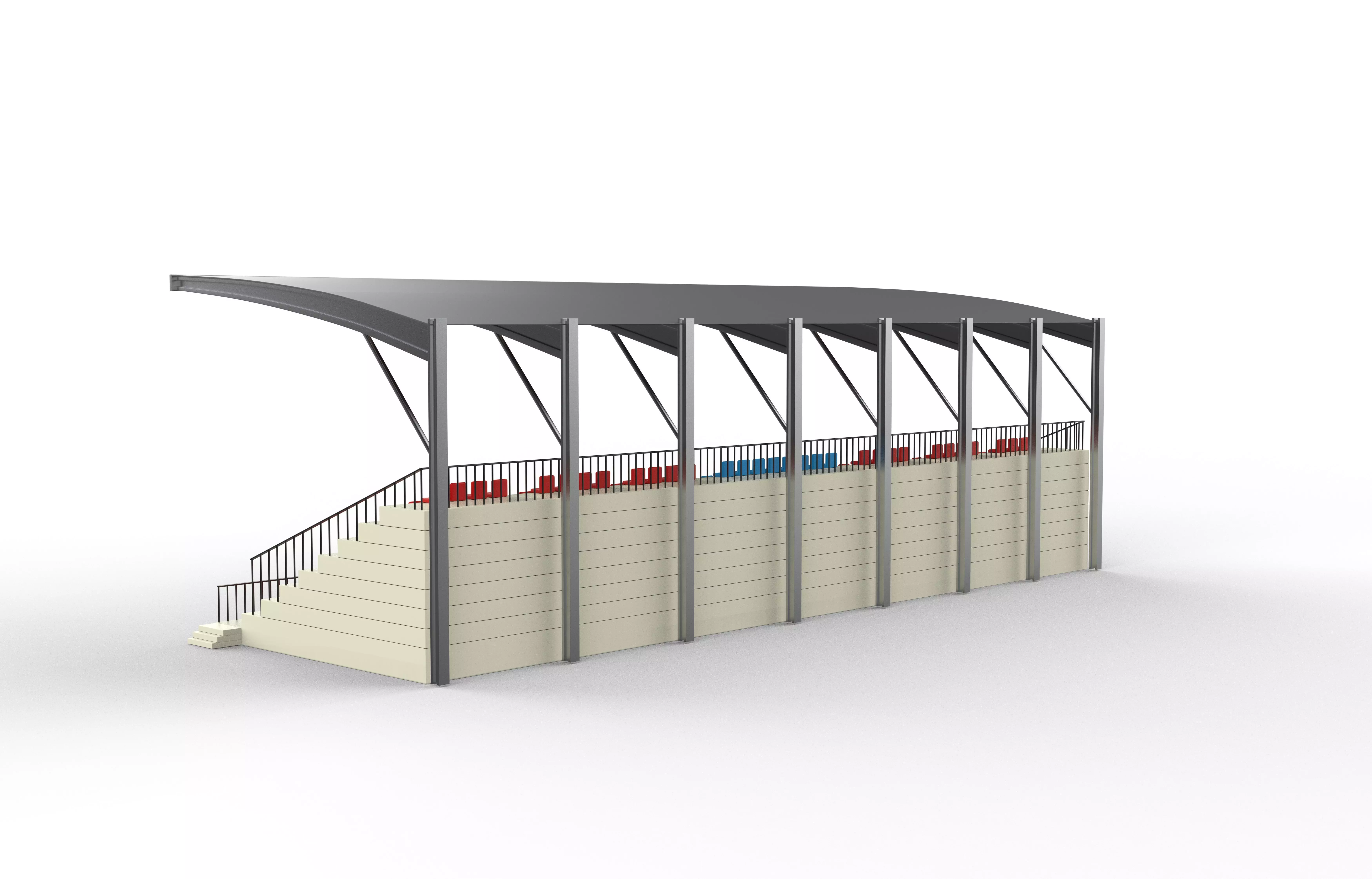 Grandstand 3D model_5