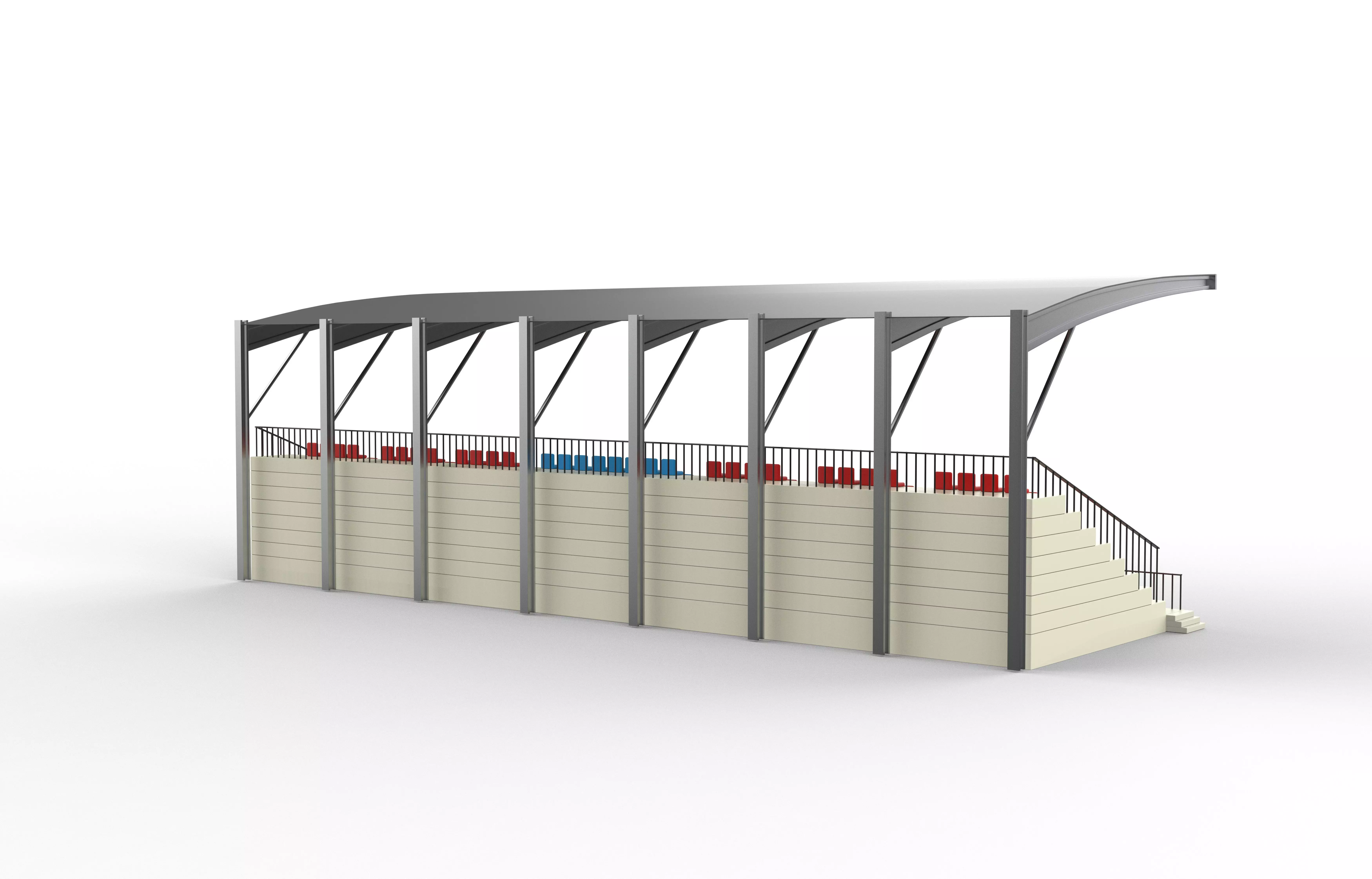 Grandstand 3D model_7