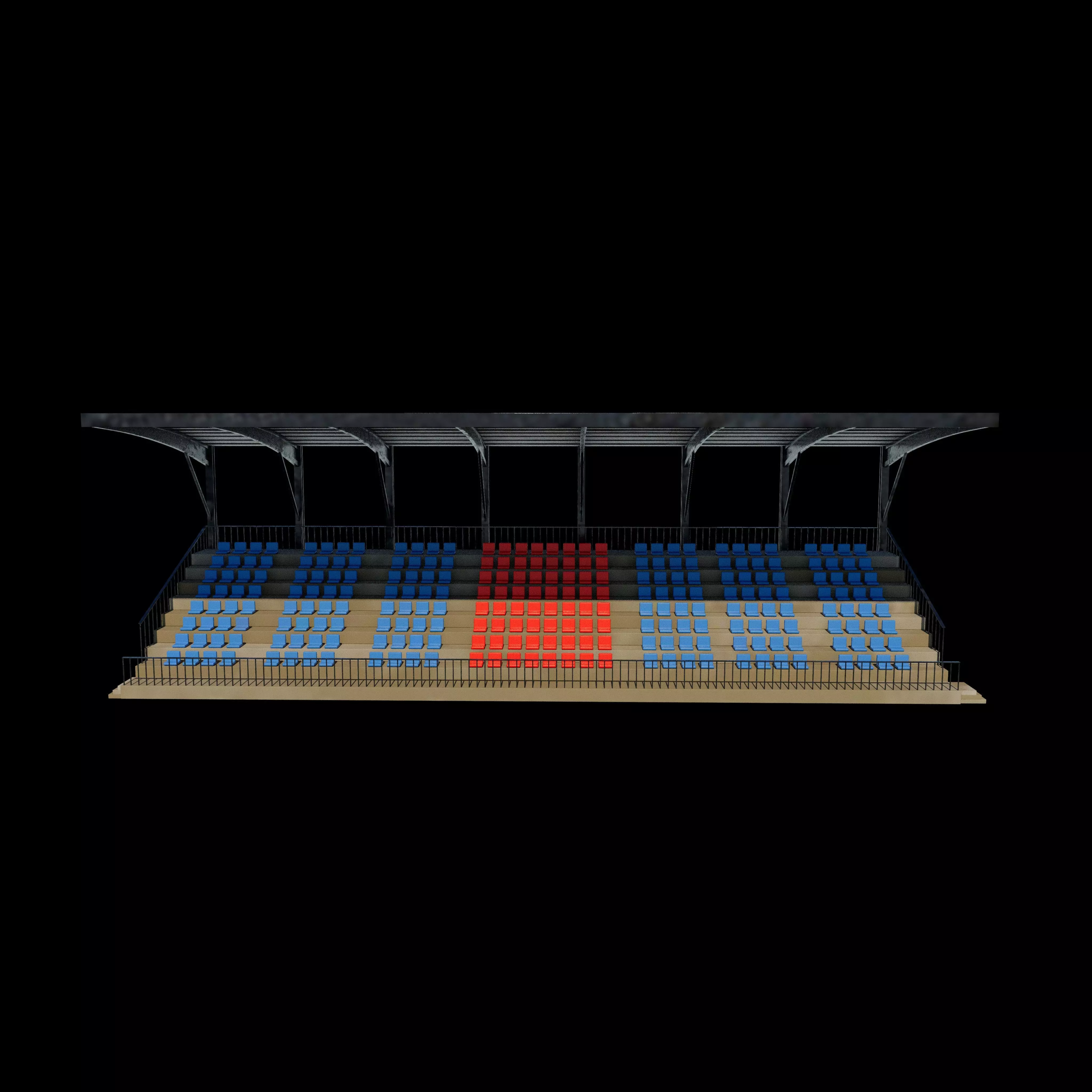 Grandstand 3D model_2