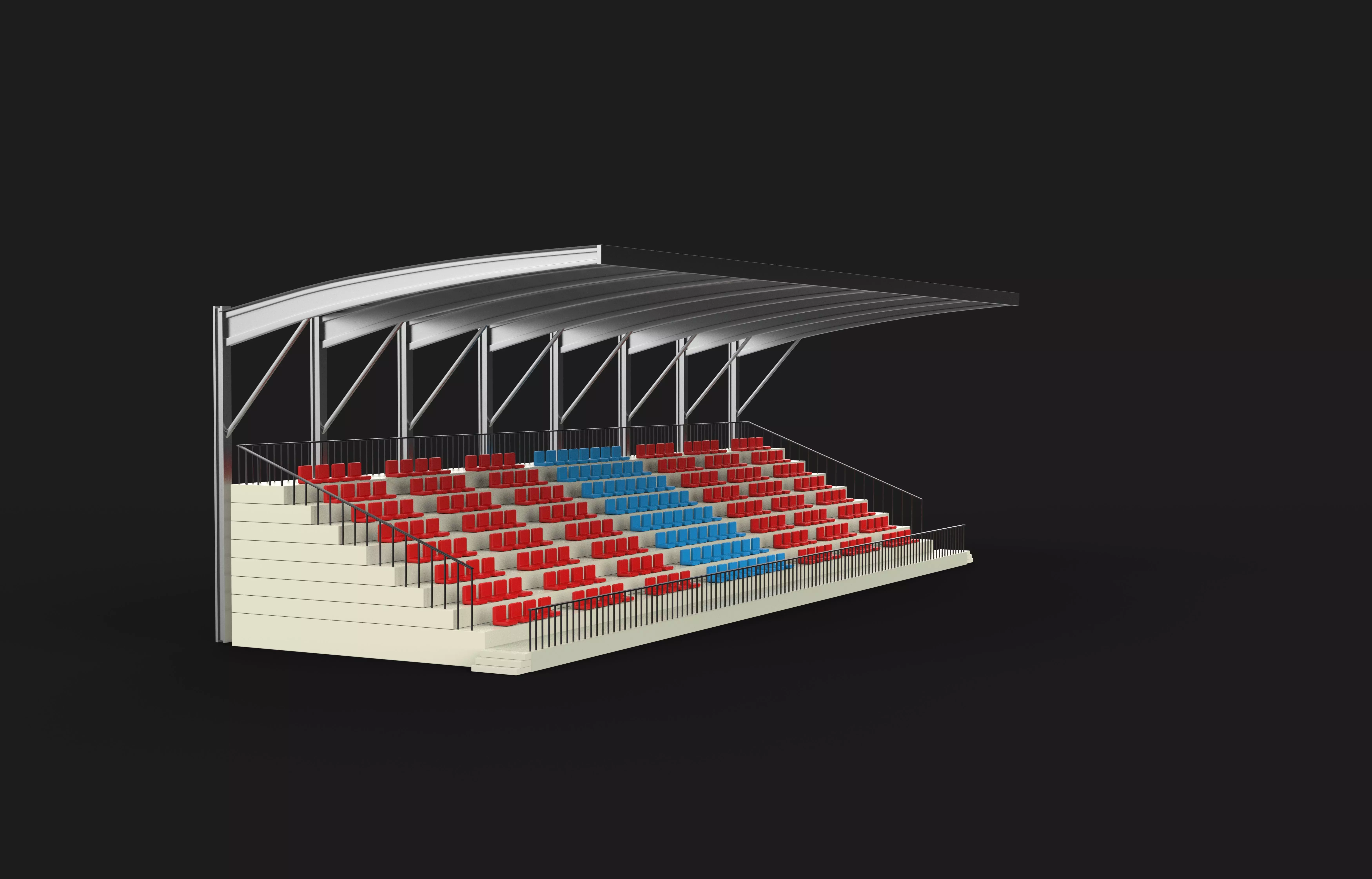Grandstand 3D model_0