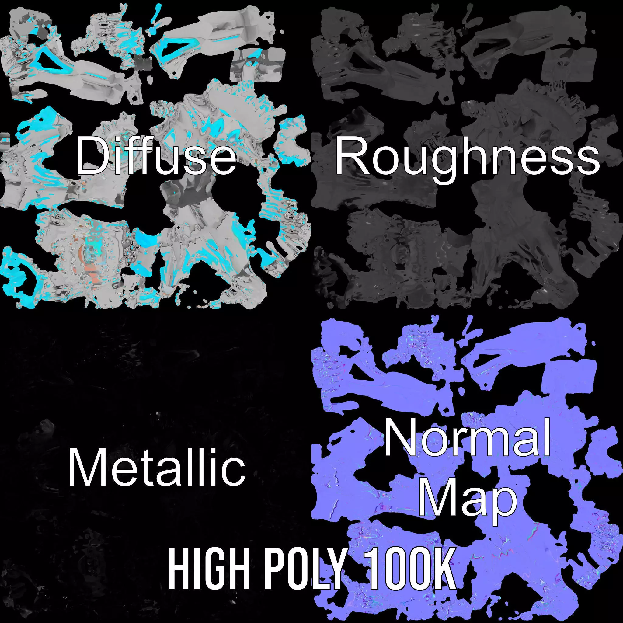 Heavy Duty OffRoad Wheel Model Pack Low-poly 3D model_4